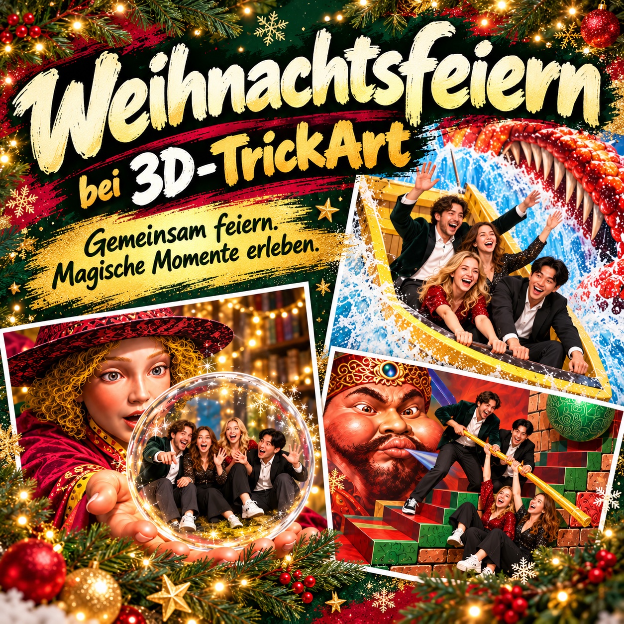 Weihnachtsfeiern bei 3D TrickArt