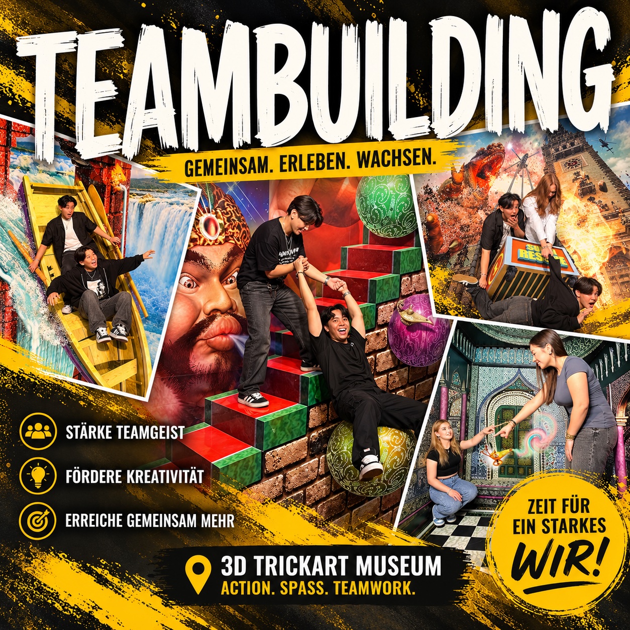 Teambuilding im 3D TrickArt Museum