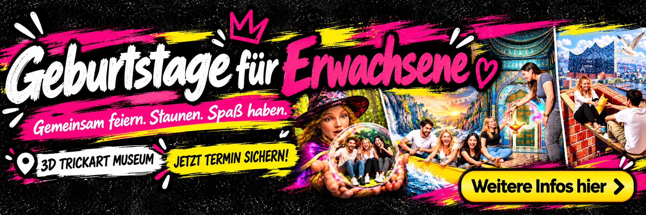 Events für Erwachsene im 3D TrickArt Museum