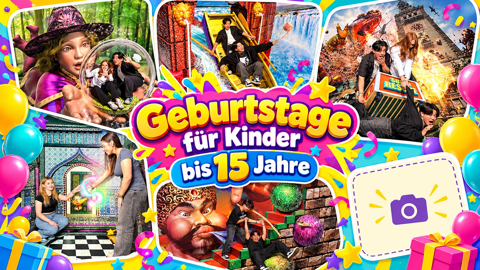 Geburtstag feiern im 3D TrickArt Museum Hamburg