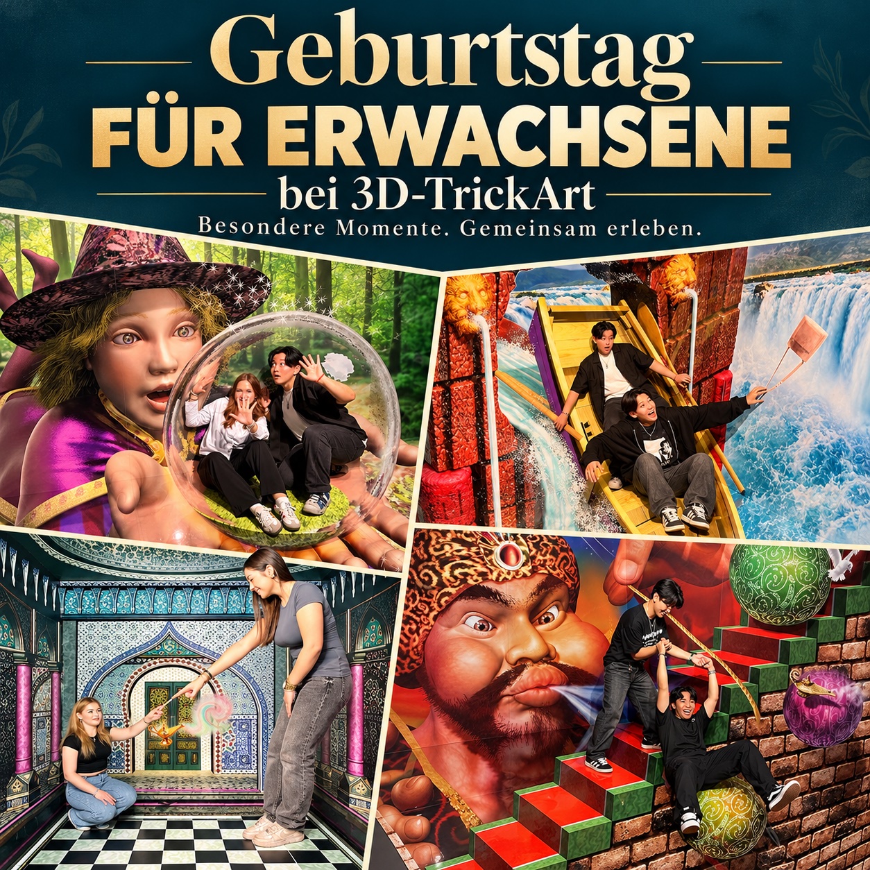 Events für Erwachsene im 3D TrickArt Museum