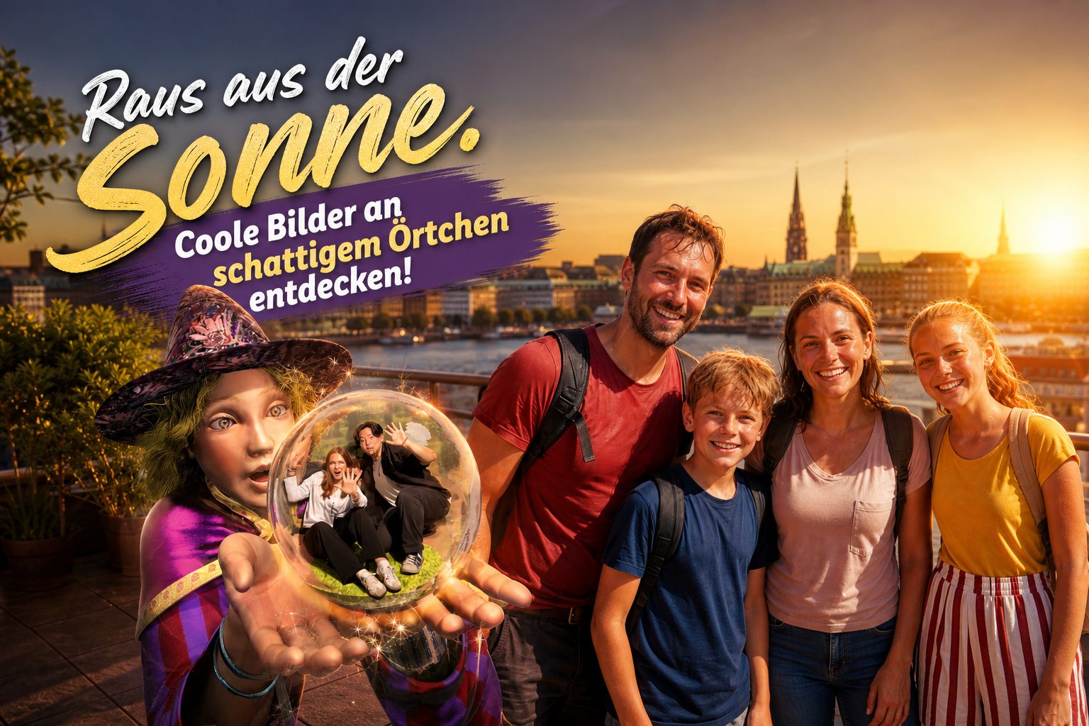 Raus aus der Sonne. Coole Bilder an schattigem Örtchen entdecken!
